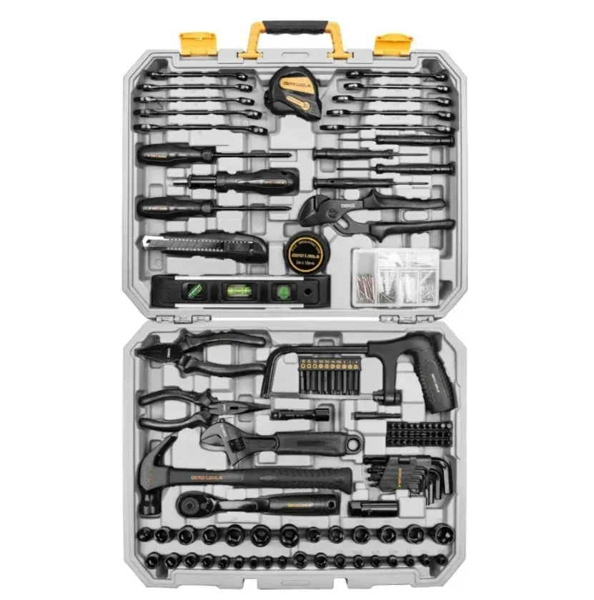 218-Piece General Household Hand Tool kit, Professional Auto Repair Tool Set for Homeowner, General Household Hand