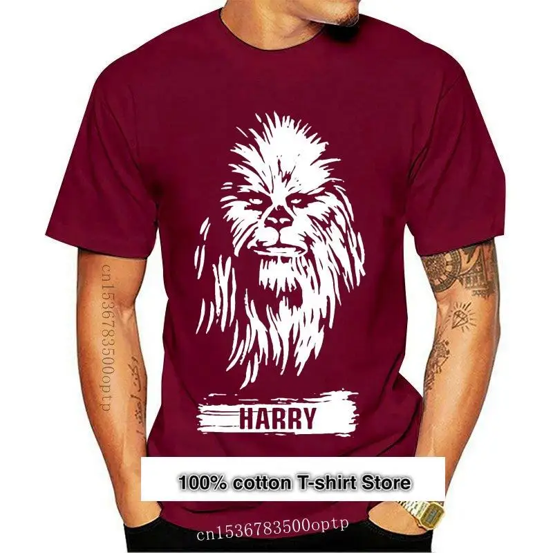 Camiseta de hombre, ropa oficial, Chewbacca, cepillo, personalizada