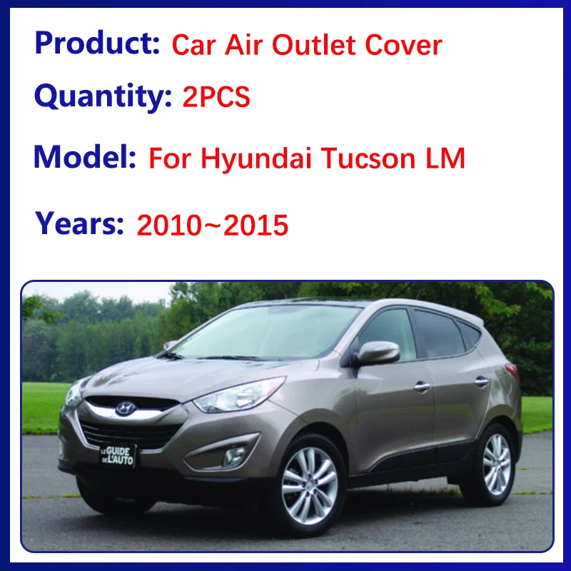 Car Air Outlet Covers For Hyundai Tucson LM 2010~2015 ix35 Under Seat Duct Vent Outlet Anti-Clogging Protectors Auto Accessories