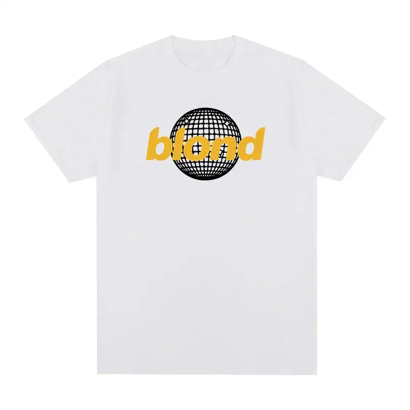 

Frank Ocean Blond Clothing Peripheral Pattern Printing Summer Luxury Brand Cotton Men's and Women's T-Shirts Short Sleeves