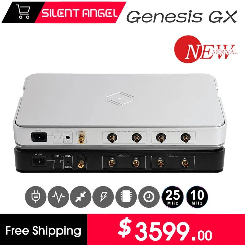 Бесшумный источник питания Angel Genesis GX для устранения электрического шума Модуль часов TCXO Четыре независимых выхода 12 В постоянного тока