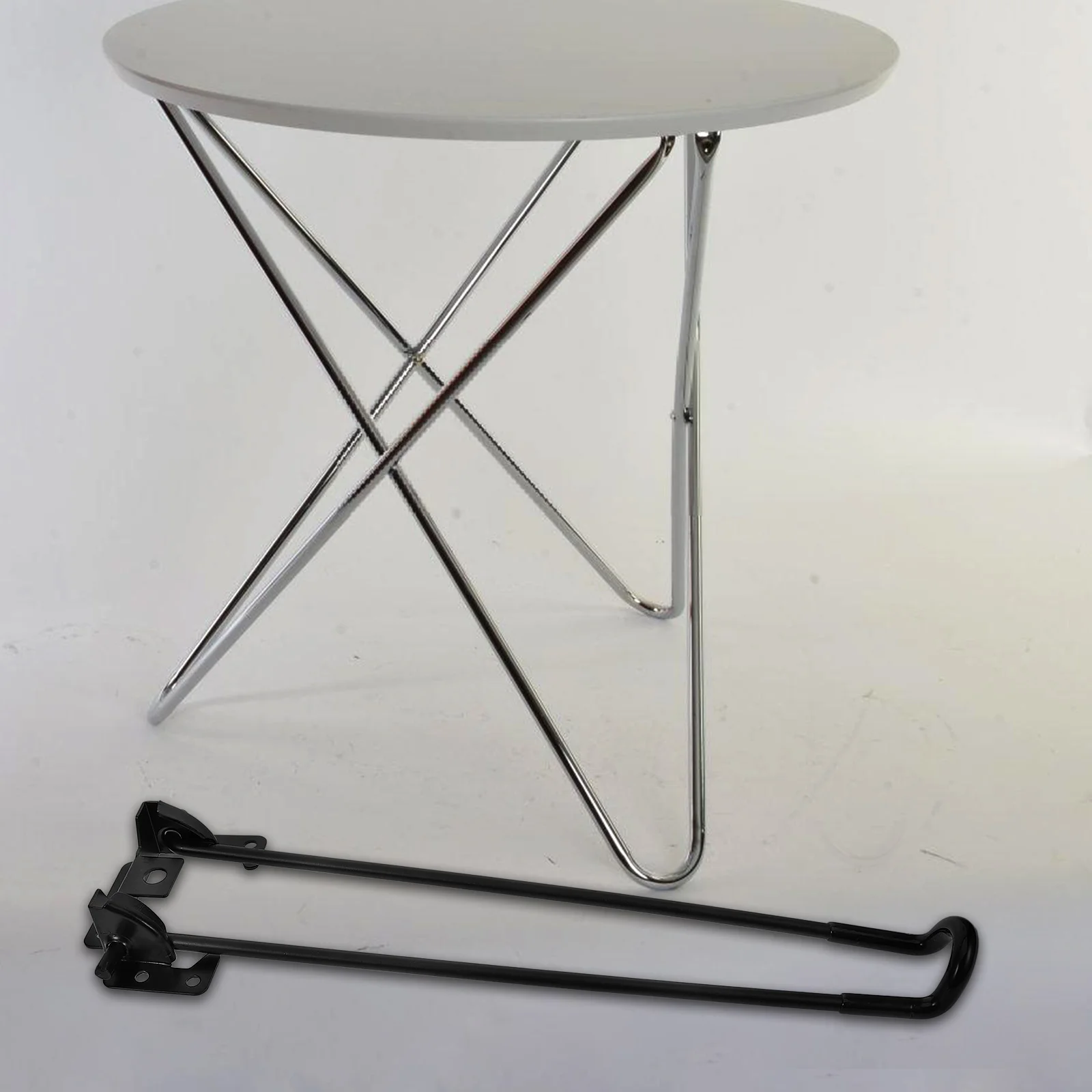 

Folding Legs 350mm Height 7mm Diameter Strong Iron Material for Desk Coffee Table End Table Metal Furniture Legs Foldable