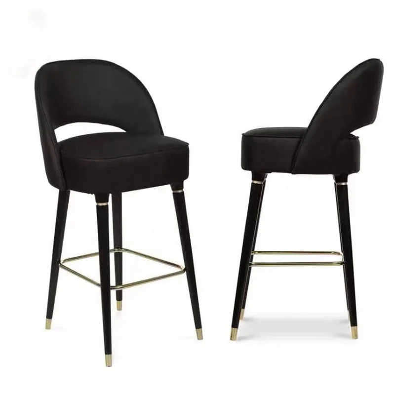 

Luxury Velvet High Chair Dining Furniture Bar Table Counter Stool Cafe Stool