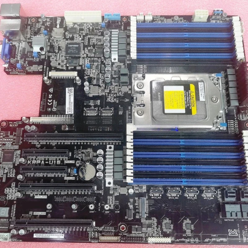 With PCIE 4.0,M.2,Support 7302,7413 7R13 7713 7B13 Work Well Freeship For KRPA-U16 Server Motherboard Supports EPYC 7002 & 7003