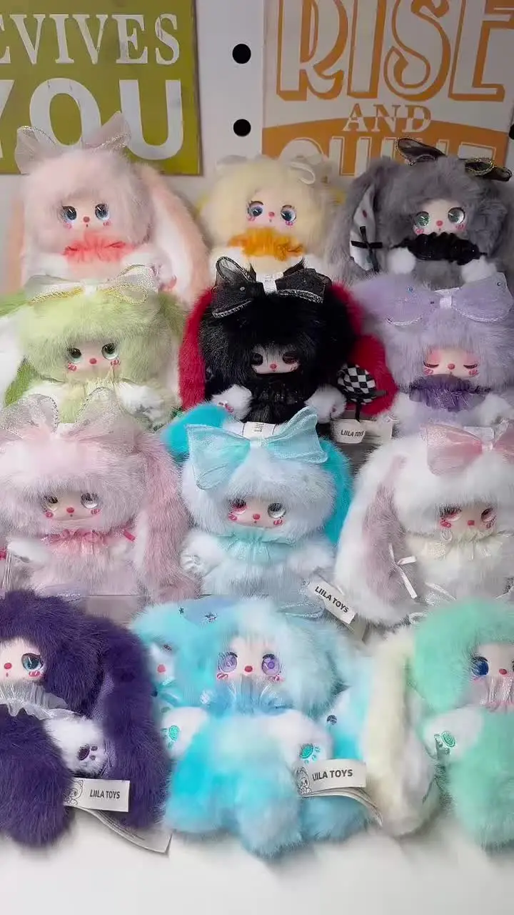 Liila'sRainbowCandybunny 8体セット Genuine Liila's Rainbow Candy Bunny Series Vinyl Plush Blind Box