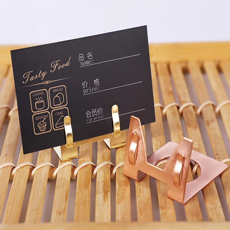 NEW Label Clip Multi-function Metal Clip Bakery Shop Price Tag Sign Card Display Menu Price Display Board Clamp Storage Supplies