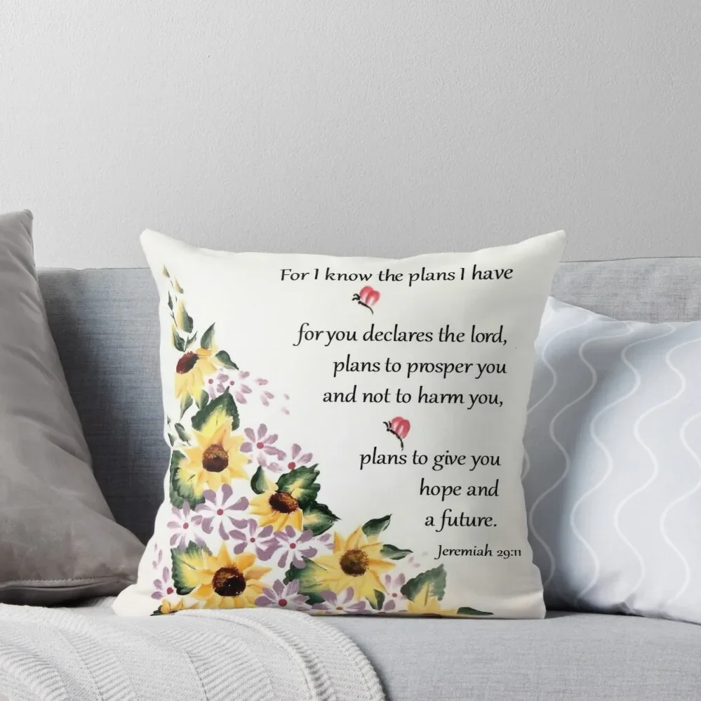 

Jeremiah 29:11 Sunflower Throw Pillow Cushion Cover Set Pillow Case Christmas Decorative Sofa Cushion pillow