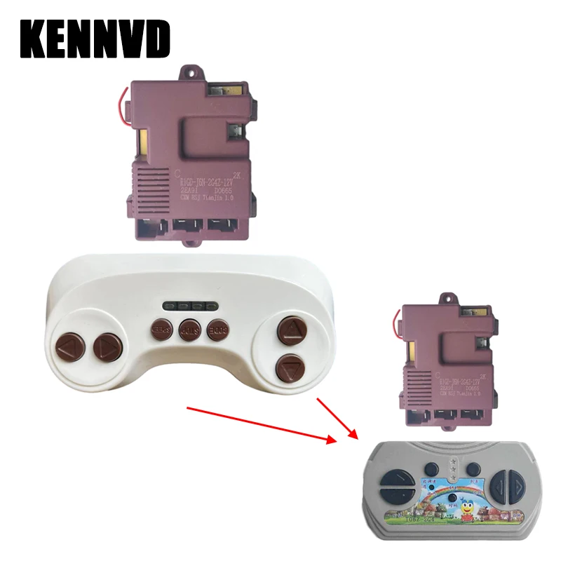 12V 24V R1GD-J6N 2G4Z J6D-TK TKWJ J6HD-7P R2 2Pin 7Pin Children's Electric Ride on Car Vehicle Remote Control Box Receiver Parts