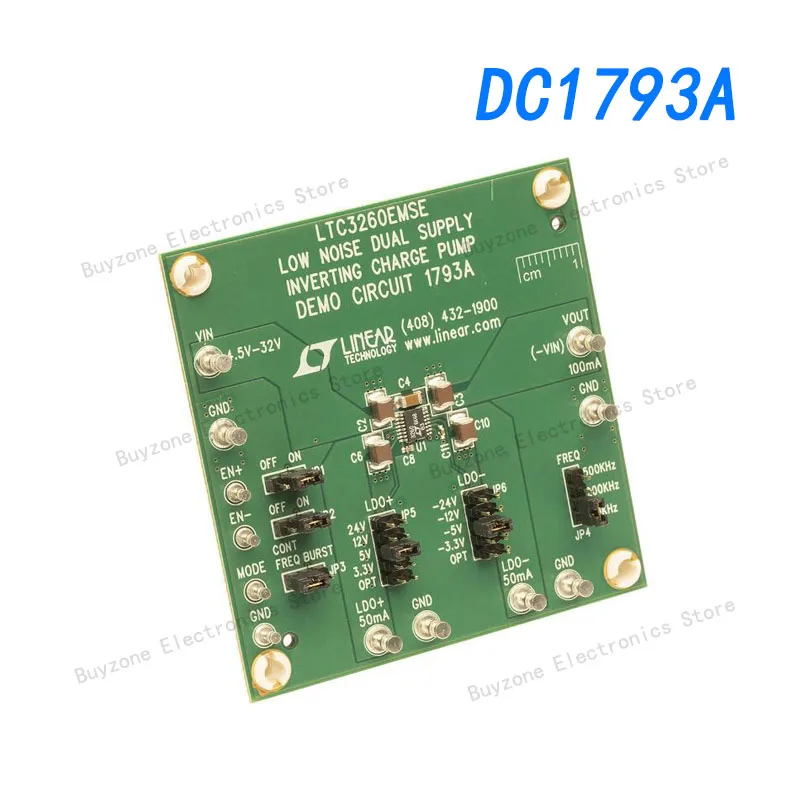 

DC1793A Power Management IC Development Tools LTC3260EMSE Demo Board I Low Noise Dual