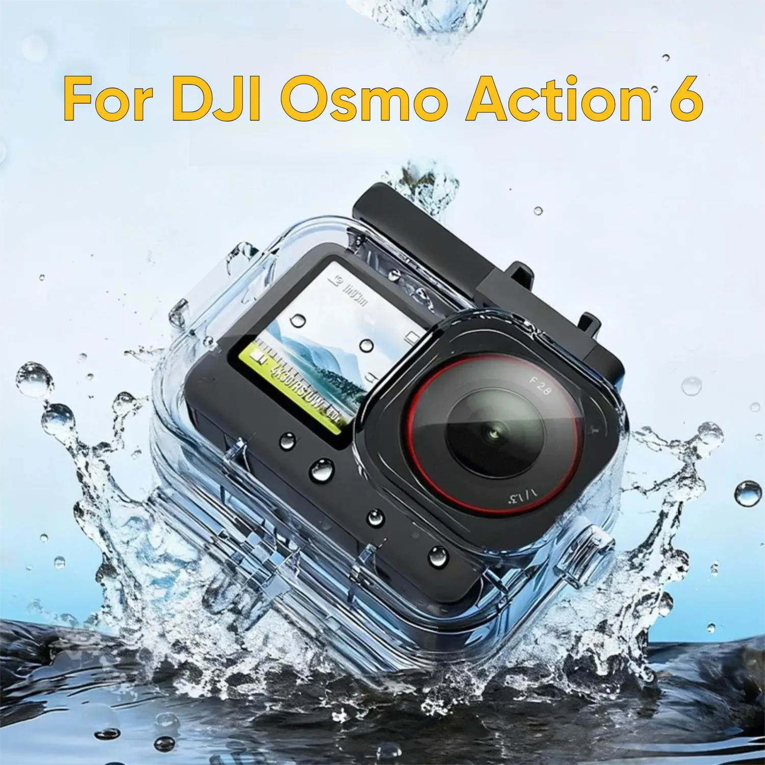 DJI Osmo Action 6 카메라용 방수 하우징 케이스 70미터 수중 다이빙 쉘 커버