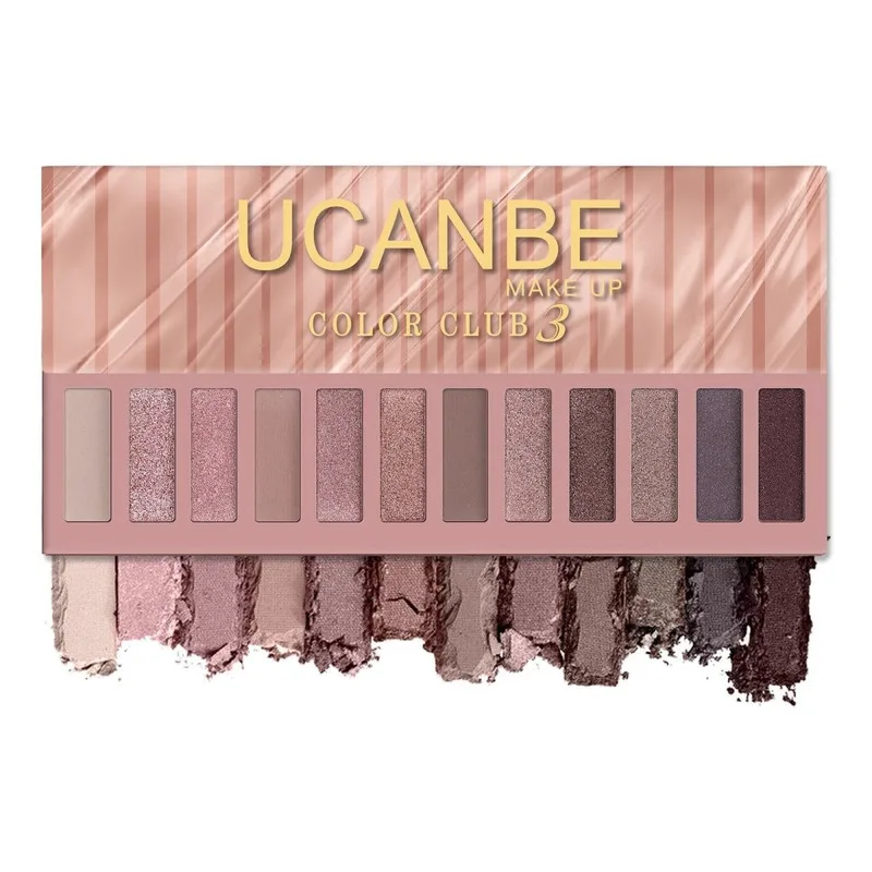 Ucanbe Twelve Color Eyeshadow Palette Club Matte Sparkling Pearlescent Fine Makeup Palette