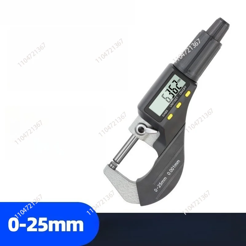 Digital display outer diameter micrometer 0-25mm electronic spiral micrometer, high precision 0.001mm micrometer