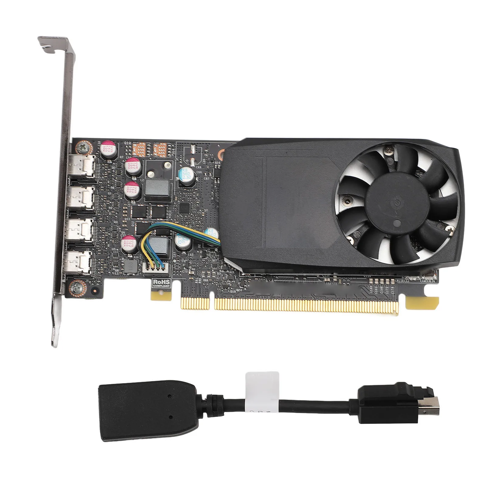 

Graphics Video Card 4 Displays Support 128 Bit Computer Video Card 512 CUDA Cores 2GB Quiet Cooling Turbine Fan for Rendering