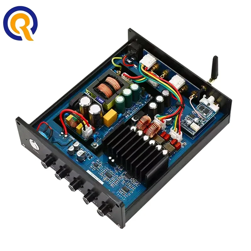 SmCpHifi Dual TPA3255 High Power Dightal Audio Amplifier Bluetooth 5.1 PCM5102 Independent Decoding 2.1Home Desktop Amp 300W×2+6