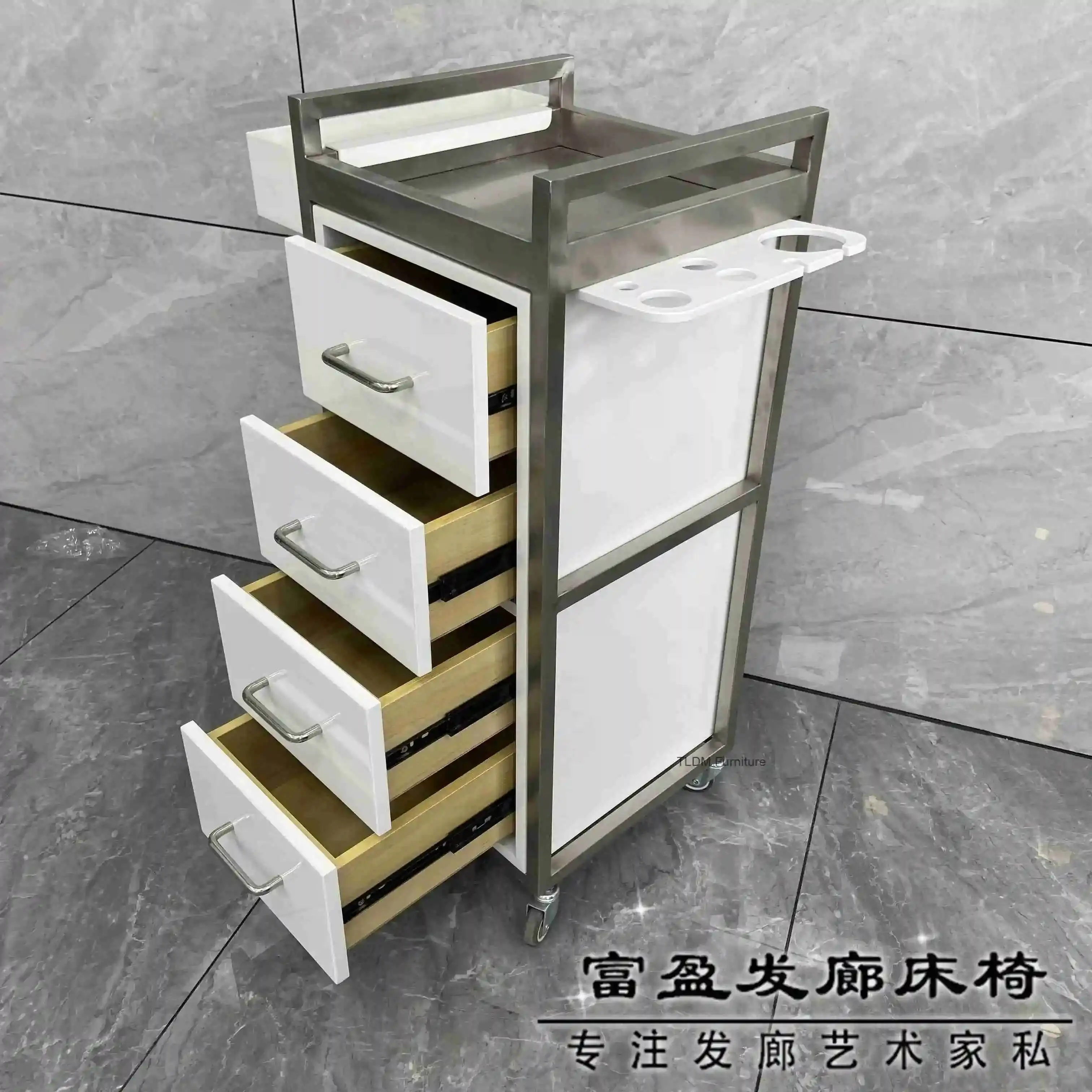 Golden Salon Trolley Auxiliary Car Wheels Organizer Salon Furniture Drawers Fancy Nordic Furniture Carrito De Almacenamiento