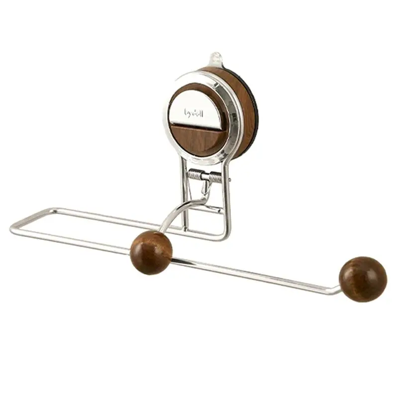

Kitchen Paper Towel Holder Iron 1Pc Non-Drilling Stainless Steel Suction Cup Design-B09B