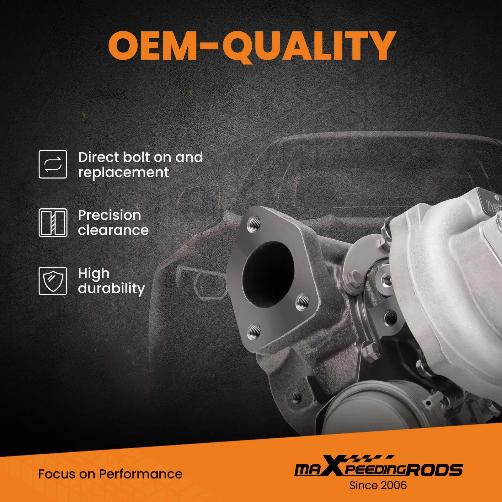 Turbocompressore motore per Hyundai H-1 i800 2.5 D4CB 282004A480 2007- 53039880127 53039880145 53039700145