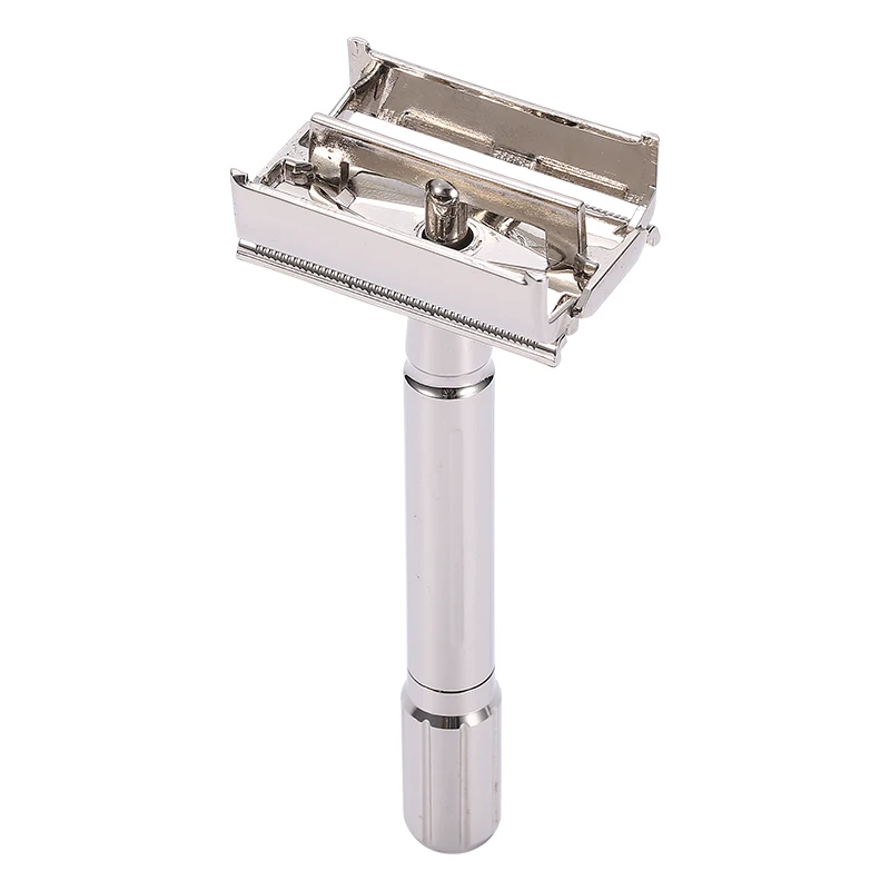 TTO Double Edge Safety Razor Wet Shaving for Men Women with 1 Blades Travel Case Zinc Alloy Metal Shaver