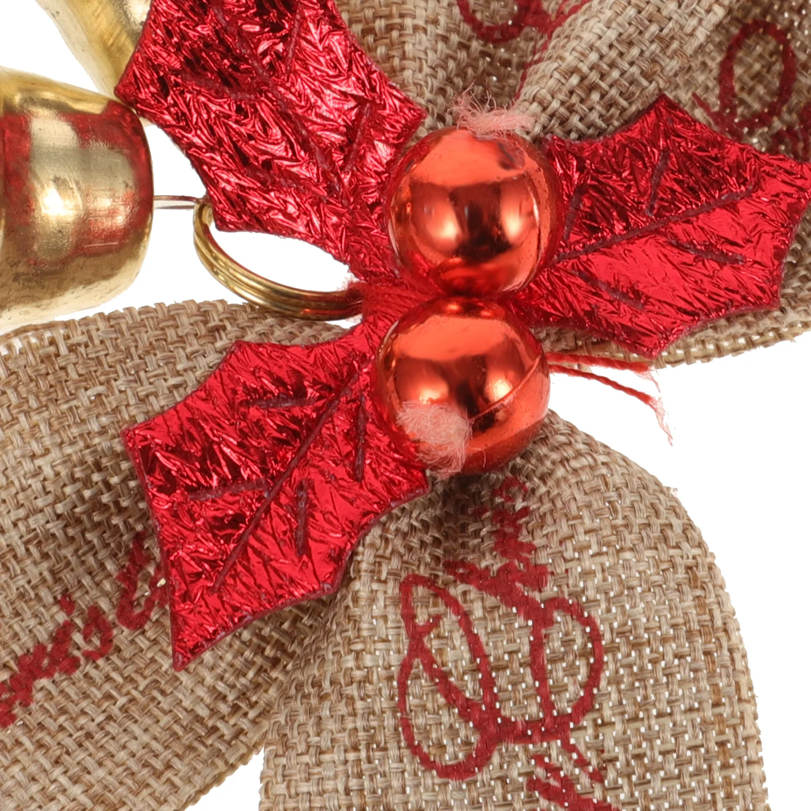 

8Pcs Christmas Tree Decoration Bell Bow Ribbon Bowknot Ornaments Hanging Bows Christmas Bell Bow Xmas Gift Wrapping Supplies