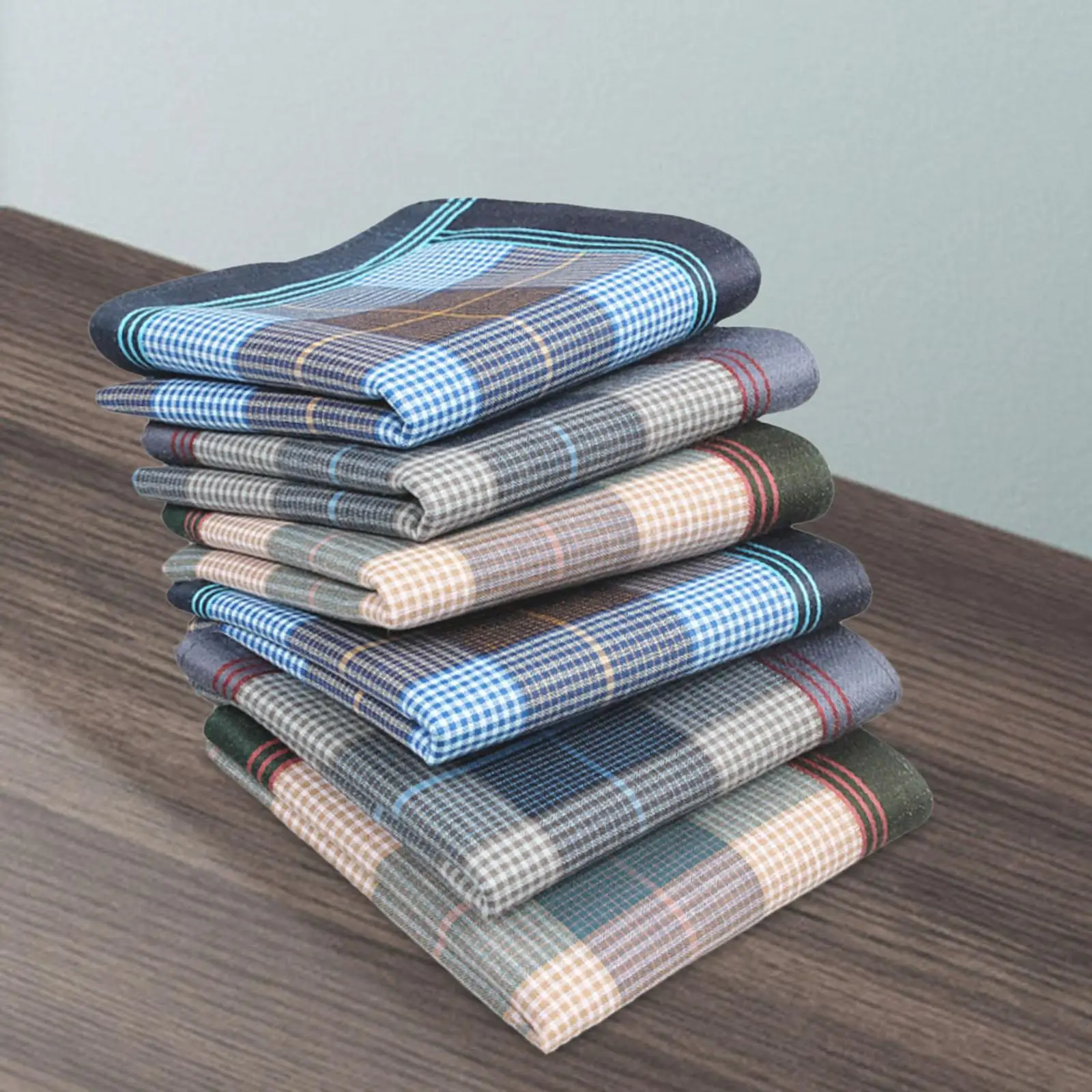 مناديل قطنية منقوشة ناعمة كلاسيكية بجيب مربع للرجال والنساء هدية لحفلات الزفاف