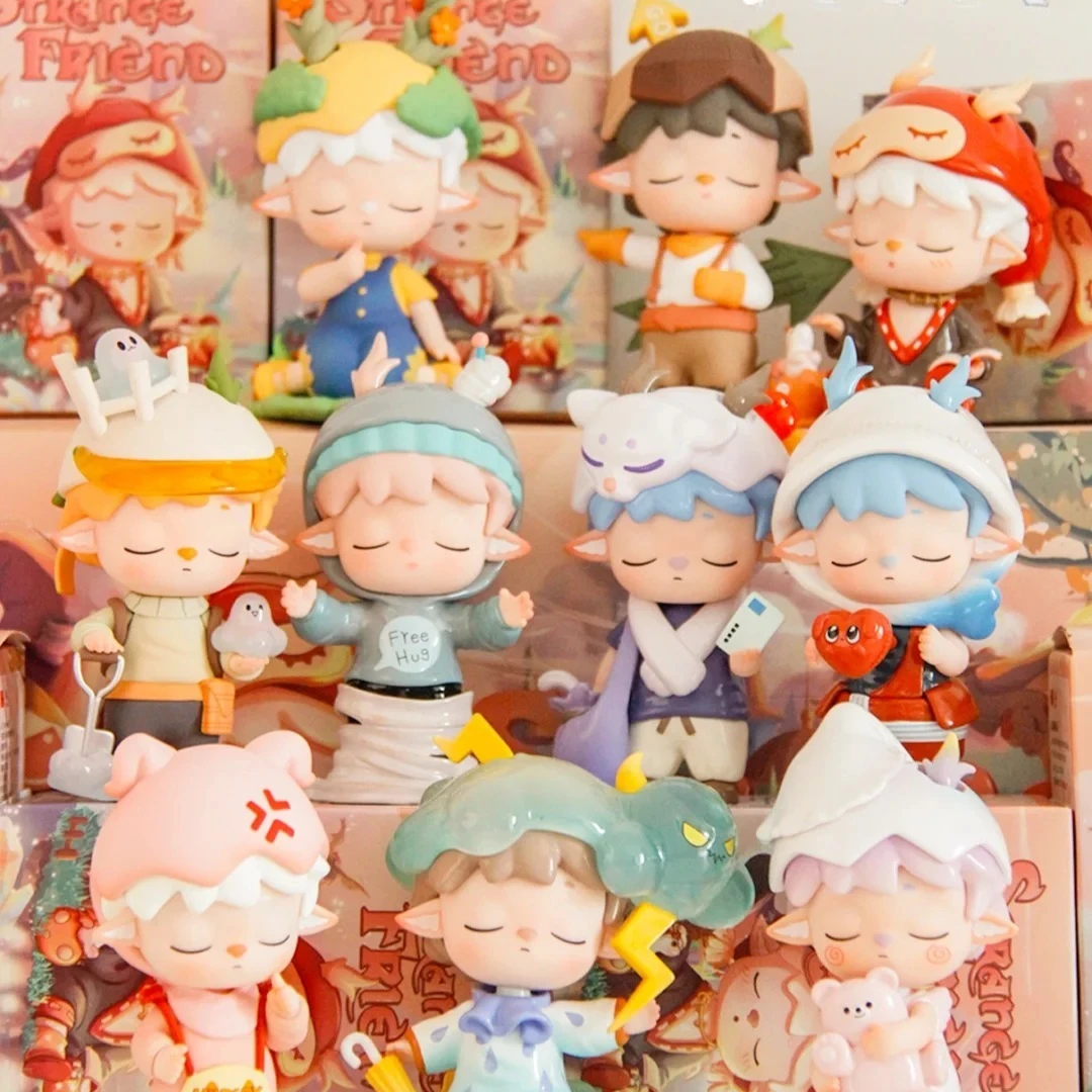 

Аутентичная поп-слепая коробка HEYONE Strange Friends серии игрушки ручной работы настольные украшения мужские и женские подарки-сюрприз