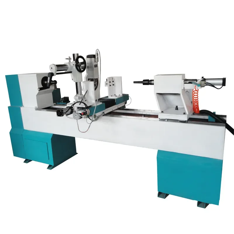 CNC Woodworking Lathe with Motor and Engine Blade for Wood Carving and Turning