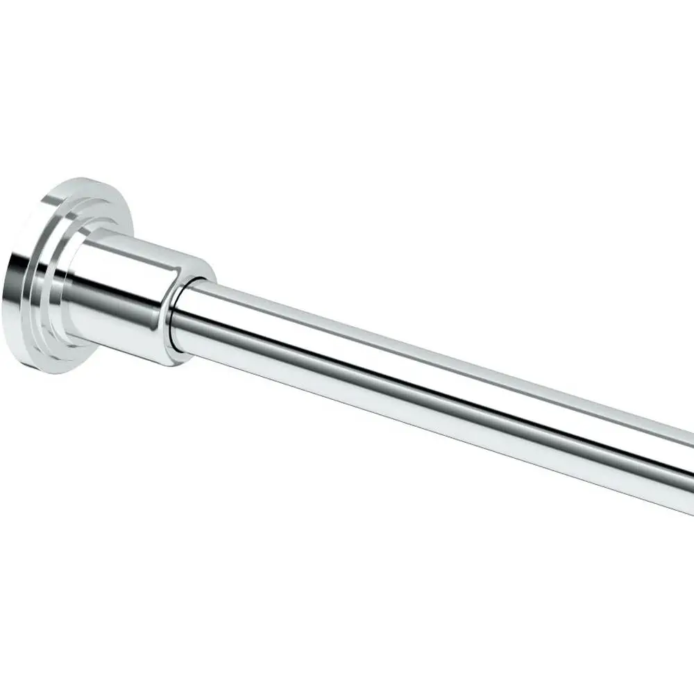 

819 Shower Curtain Rod Set, 60 Inch, Solid Brass, Wall Mounted, Chrome