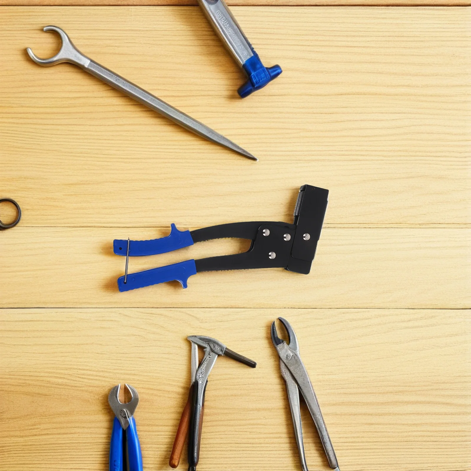 

Heavy Duty Anchor Gun Hollow Wall Installer Drywall Metal Setting Tool Fast Installation Carbon Steel Construction Compatible