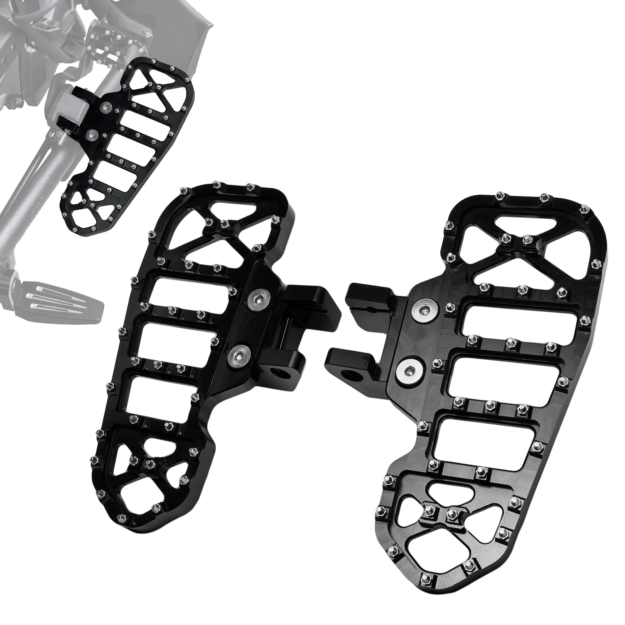 

F3 Rider Aluminum Footboards Driver Foot Rest Floorboards for the Can Am Spyder F3 / F3-S / F3-T 2015+ Foot Pegs Accessories