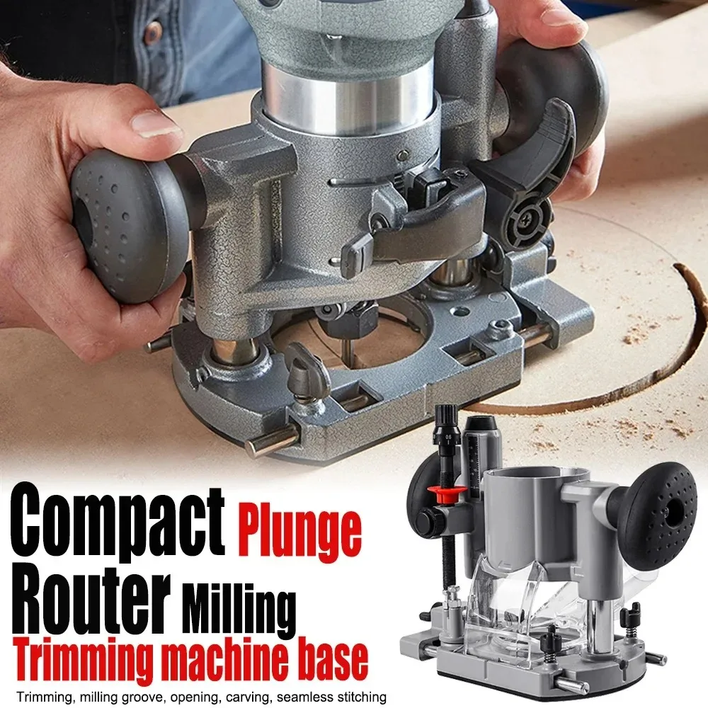 Slotting Machine Double Handle Edge Trimming Machine Cover Multifunctional Engraving Machine Wood Milling Base Woodworking Tool