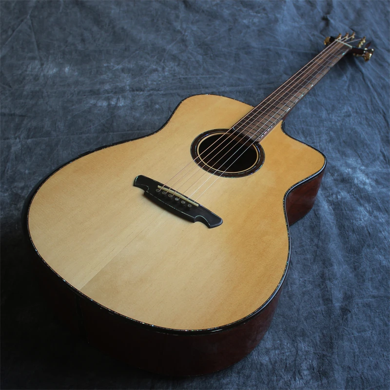 Handcraft full solid wood acoustic guitar, guitar acoustic