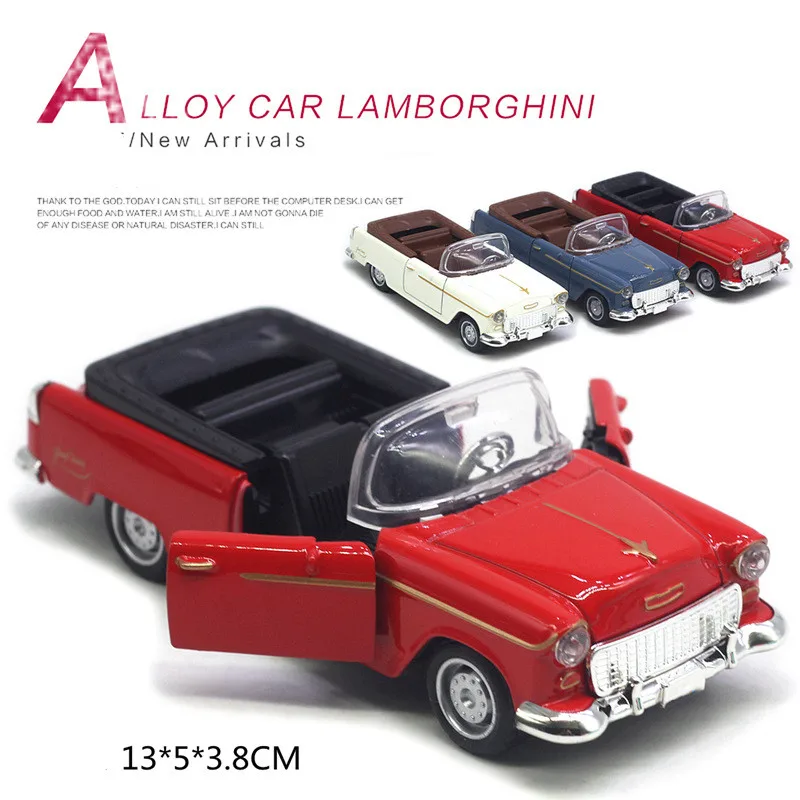 1: 32 alloy convertible sports car model,simulation of vintage car toys,collectible accessories,wholesale