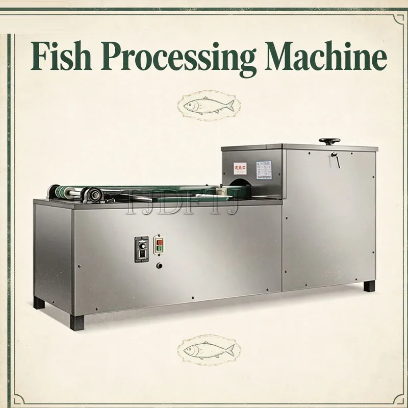 Fully automatic small fish killing machine commercial fish visceral cleaning and decontamination machine