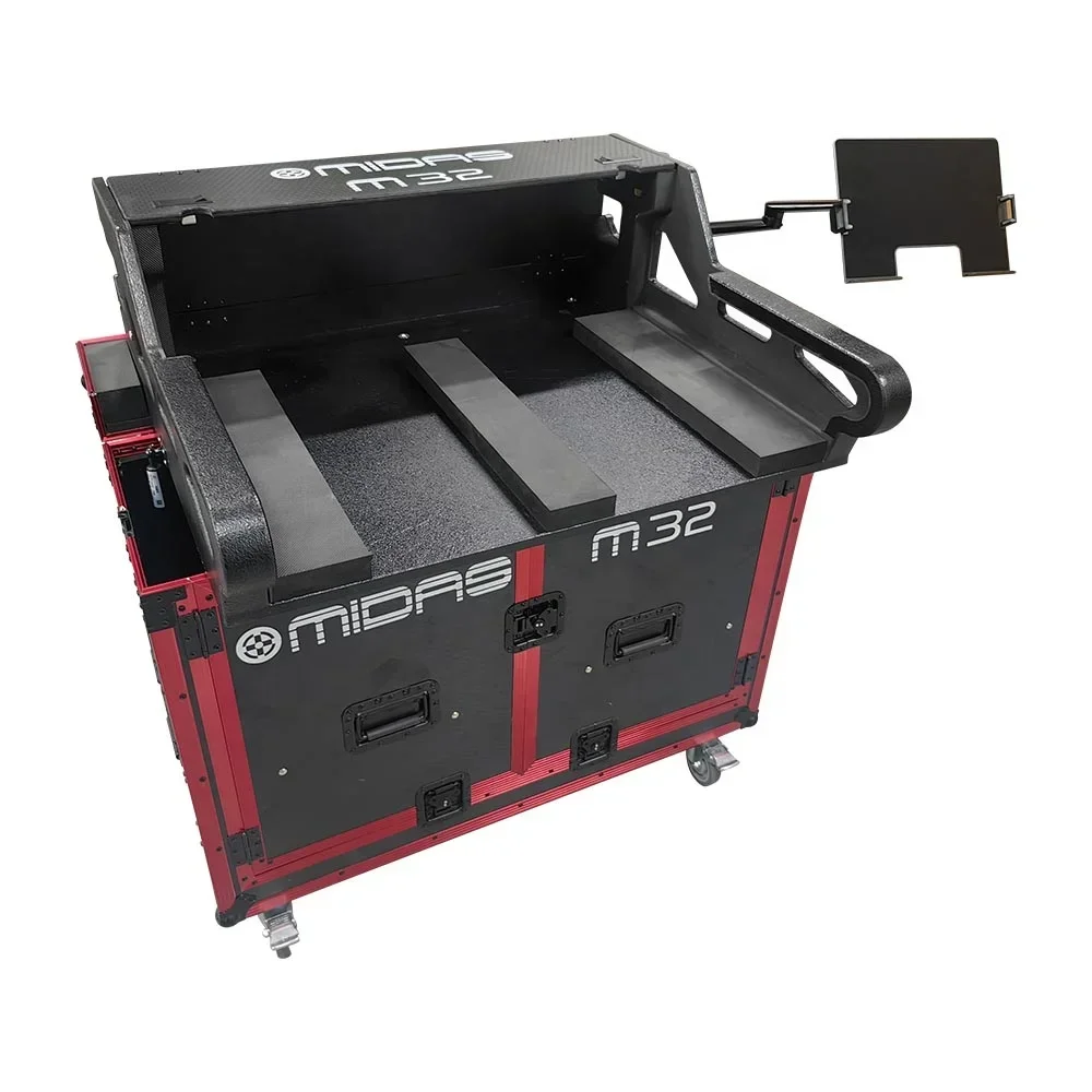 2026 Customized Hydraulic Flight Case For Midas M32 With Laptop Stand Outdoor Music Equipment Digital Mixer Flight Case