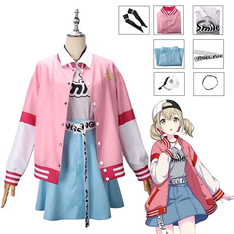 Cosxie Anime Azusawa Kohane Cosplay Costume Game Project Sekai Colorful Vivid BAD SQUAD Coat JK Uniform Outfits Halloween Rolepl