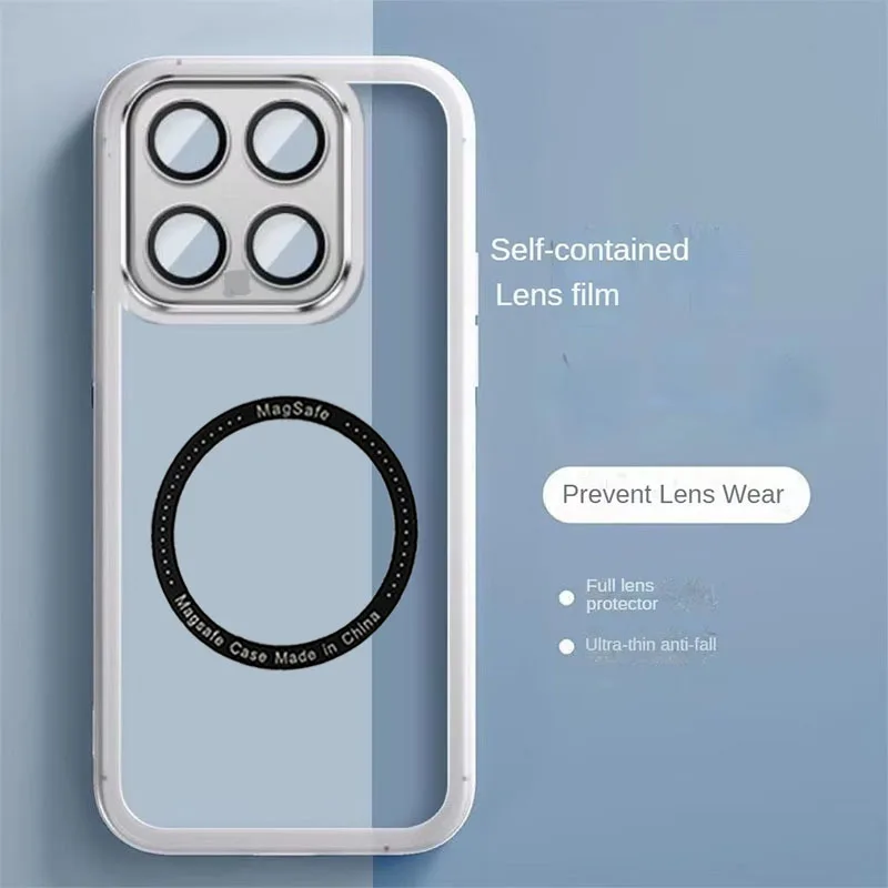 Luxury Transparent Magnetic Protect Case For MOTO G86 Power G56 G66J G66Y G85 G75 G45 G35 G15 G05 MagSafe TPU Protect Soft Cover