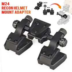 Hunting accessories Night Vision goggles NVG binoculars Bridge M24 Recon Helmet Fast Mount Adapter for L4 G24 Mounting Helmet