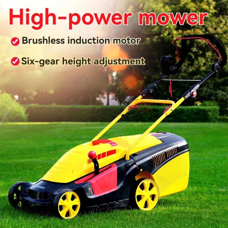 

220V Trimmer for Grass Lawn Mower Small Household Hand Push Garden-urban Tool Trimmer 340-400mm Width