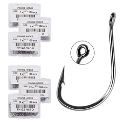 100pcs/Box Japan Izu Fish Hook High Carbon Steel Barbed In Fly Fishing Hook Worm Pond Fishing Bait Hooks