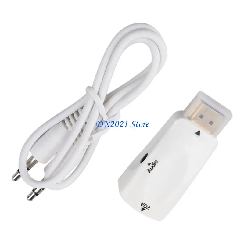 F3KE HDTV ke VGA Adaptor Konverter Komputer Set Top Box Konektor Dongle untuk Laptop