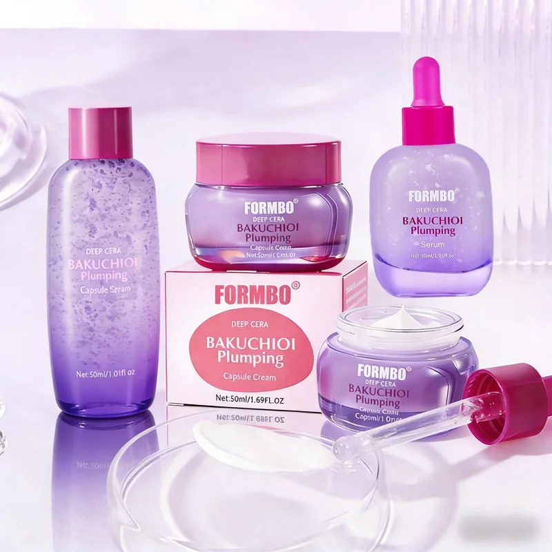 Set de Crema y Sérum Facial con Bakuchiol, Producto Coreano Nuevo, Hidratante y Nutritivo, Apto para Uso Diario en Piel Seca, Cuidado Facial