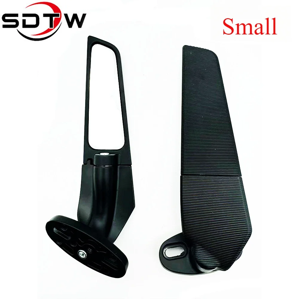 

Modified Motorcycle Mirrors For Kawasaki Ninja 250 300 400 650 H2 H4 Adjustable Rotating Rearview Wind Swivel Wing Side Mirror