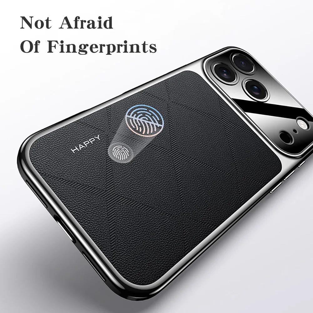 Frame Leather Plating For iPhone 17 Pro Max 17 Pro 17 16 13 15 14 Air Luxury Case Camera Protect Shockproof Bumper Cover Phone - view 5