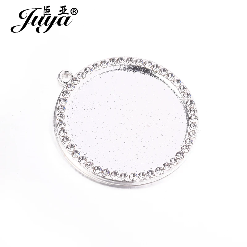 

300PCS Wholesale inner size 25mm Pendant Cabochon Base Tray For Pop Necklaces Jewelry Findings Accessories