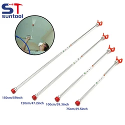 Suntool Airless Pintura Pulverizador Extensão Pólo Rod, pistola de pulverização Ponta Base, 75 cm, 100 cm, 120 cm, 150cm