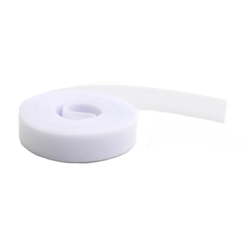 5m/roll White 10/15/20/25mm Cable Organizer USB Cable Winder Management nylon Free Cut Ties Mouse earphone Hoop Tape Protector