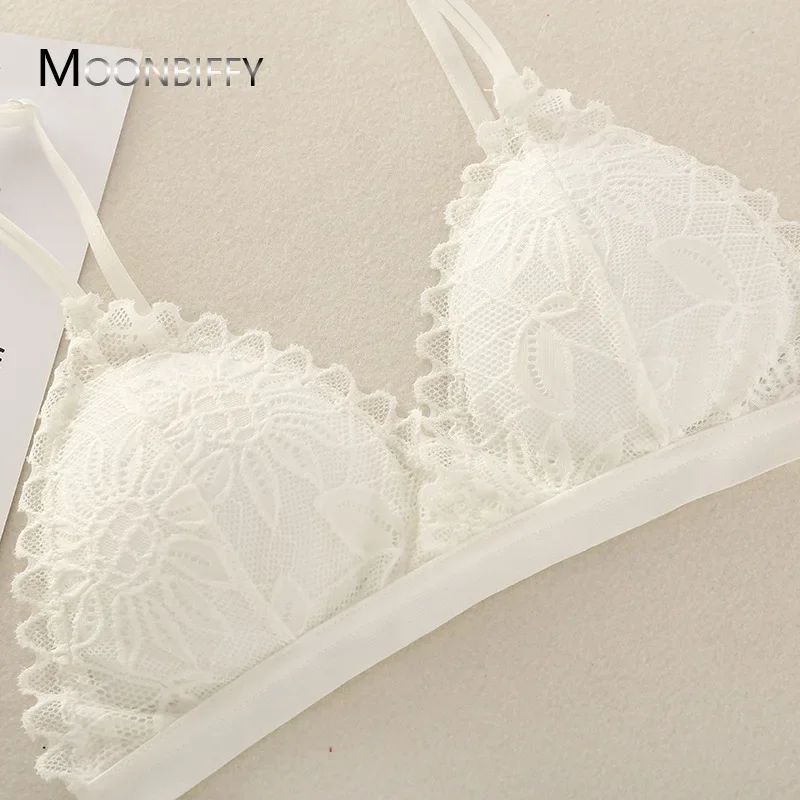 Sexy Deep V Bras for Women Triangle Cup Bralette Ladies Soft Underwear Adjustable Push Up Bra Sexy Lingerie Lace Bra Strapless