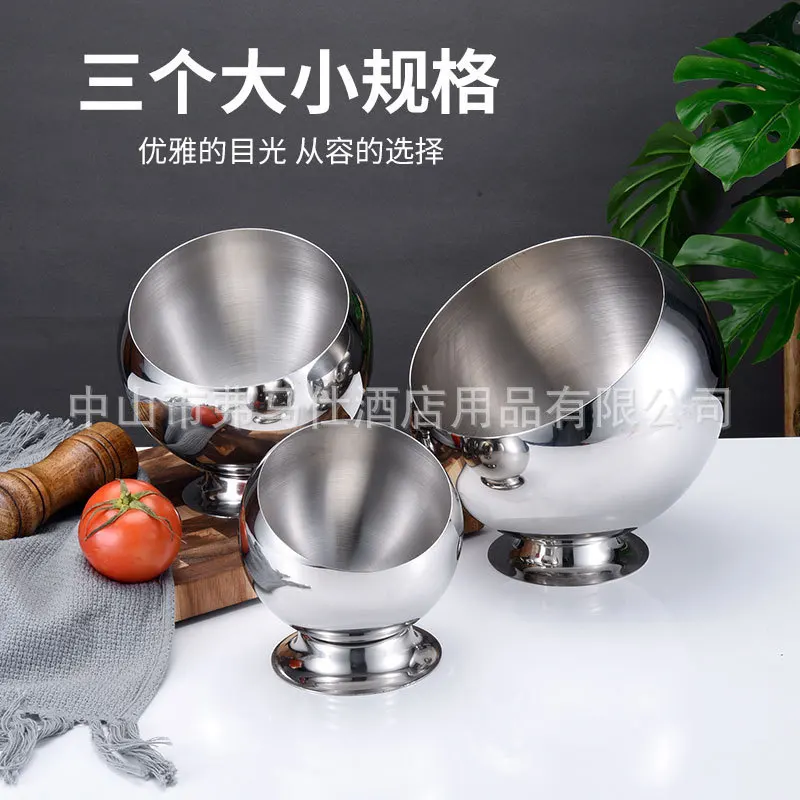 

Stainless steel seasoning bowl Hot pot restaurant Self-service seasoning Slant sauce Snack candy Slant