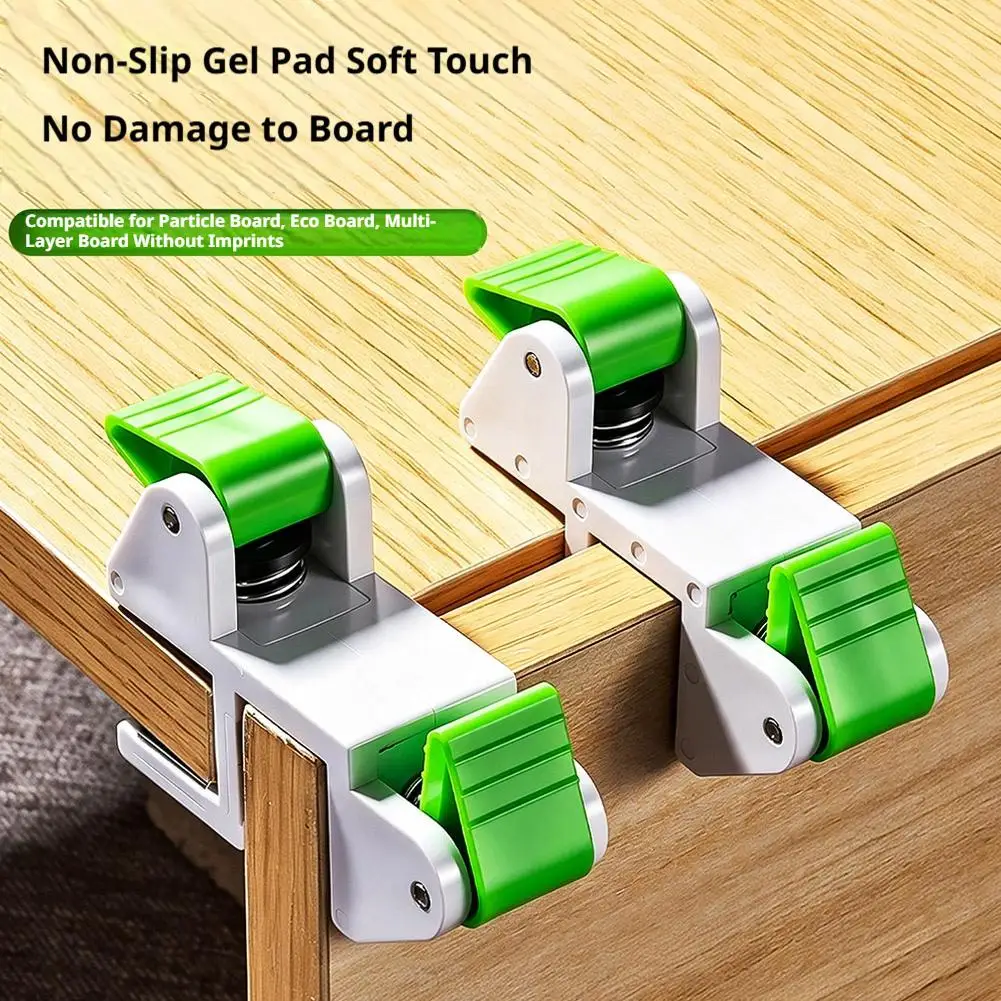 Cabinet Filler Board Installation Clamp Adjustable Scribe Jig Tool Dual Sided Clamping Jig with Protective Rubber Pads