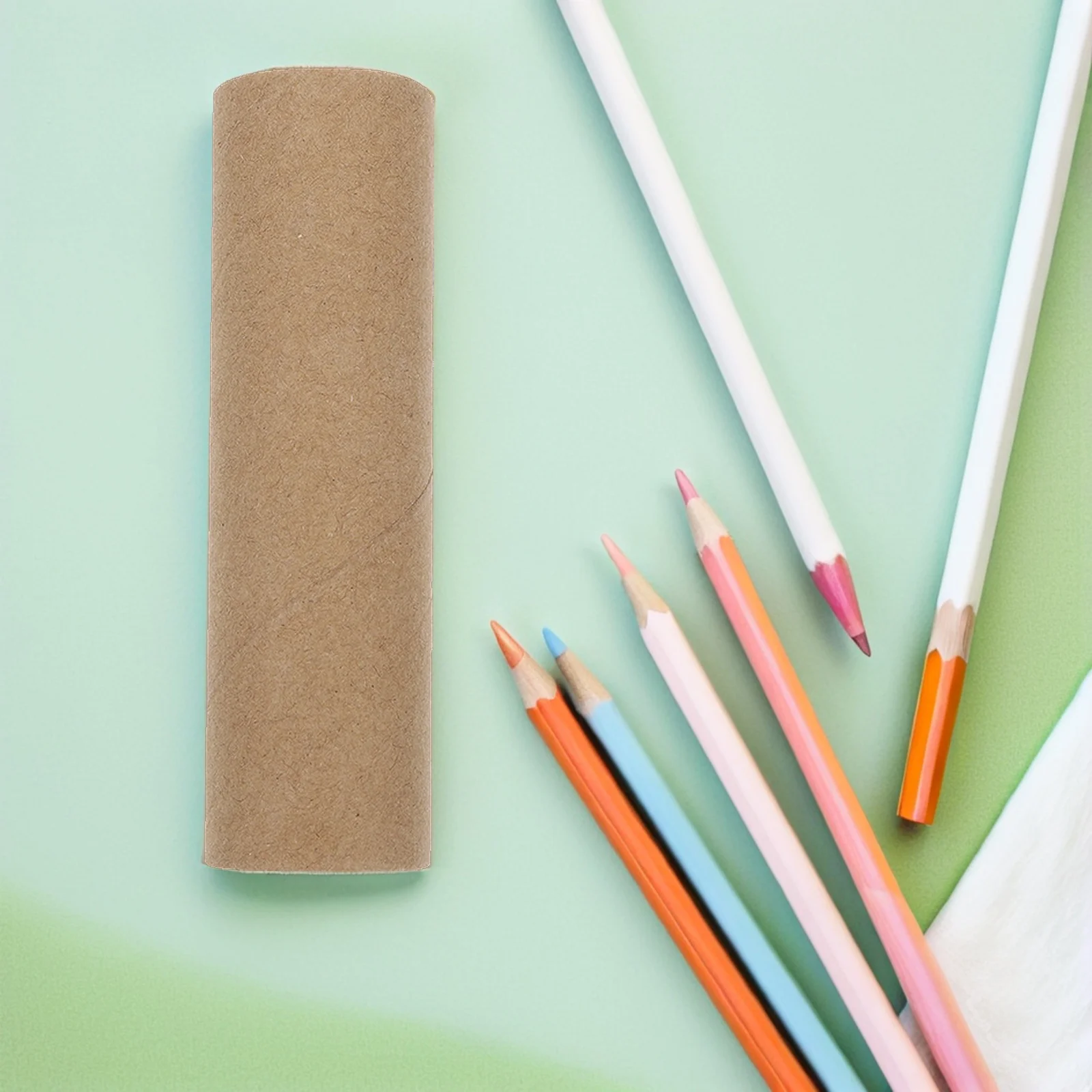 15 قطعة من أنابيب الورق المقوى لفات الورق أنابيب الورق المستديرة للحرف اليدوية مشاريع فنية ذاتية الصنع التنسيق بين اليد والعين الإبداعية